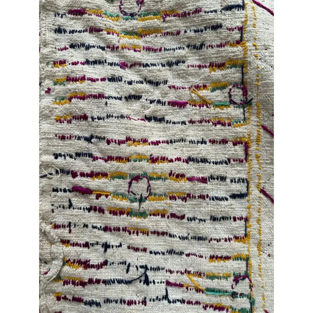 Vintage Banjara wall hanging ethnic tapestry hanging embroidery boho 35x64”